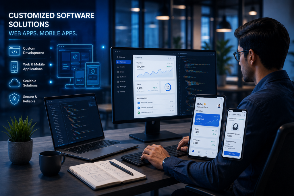 Customized software development solutions